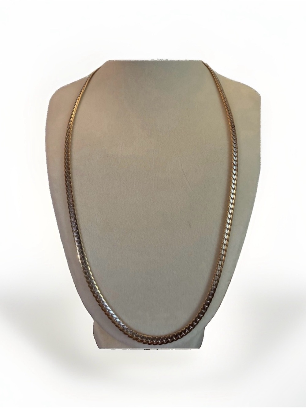 TWO TONE 19.5” Cuban / curb chain - 4.3mm, 11.3g